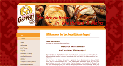 Desktop Screenshot of brezelbaecker-geppert.de